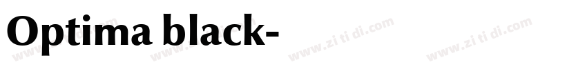 Optima black字体转换 Optima black字体转换